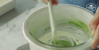 製作深綠淋面液