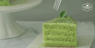 蛋糕成品切塊展示